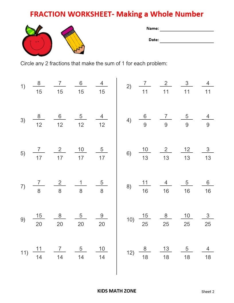 GRADE 2 MATH WORKBOOK One Per Day 110 Math Worksheets Printable Addition Multiplication Fractions Homeschool Instant Download Etsy