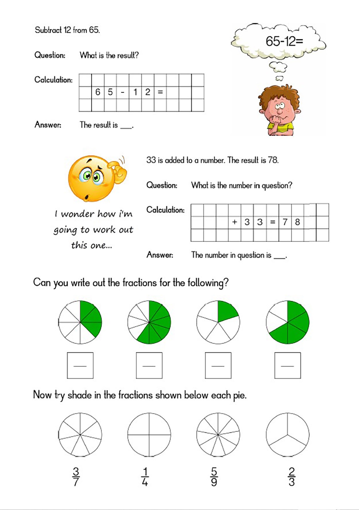 Class 2 Maths Worksheets