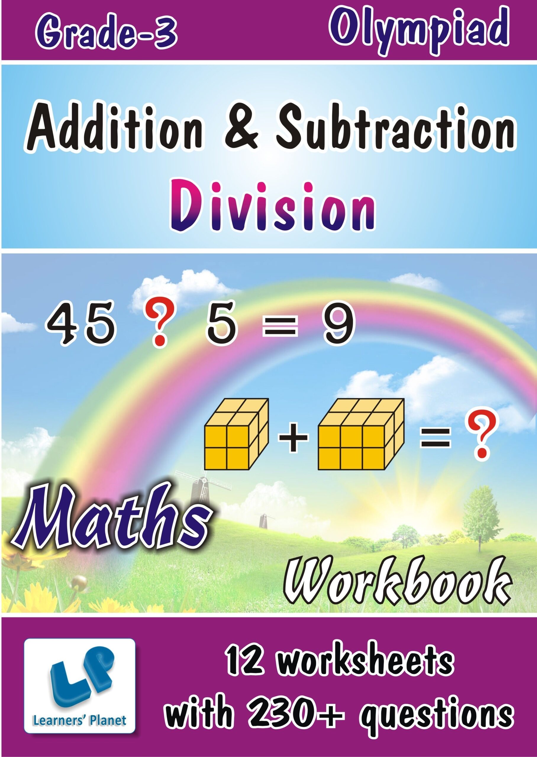 Grade 3 Olympiad Math Addition Subtraction Division WB See At 