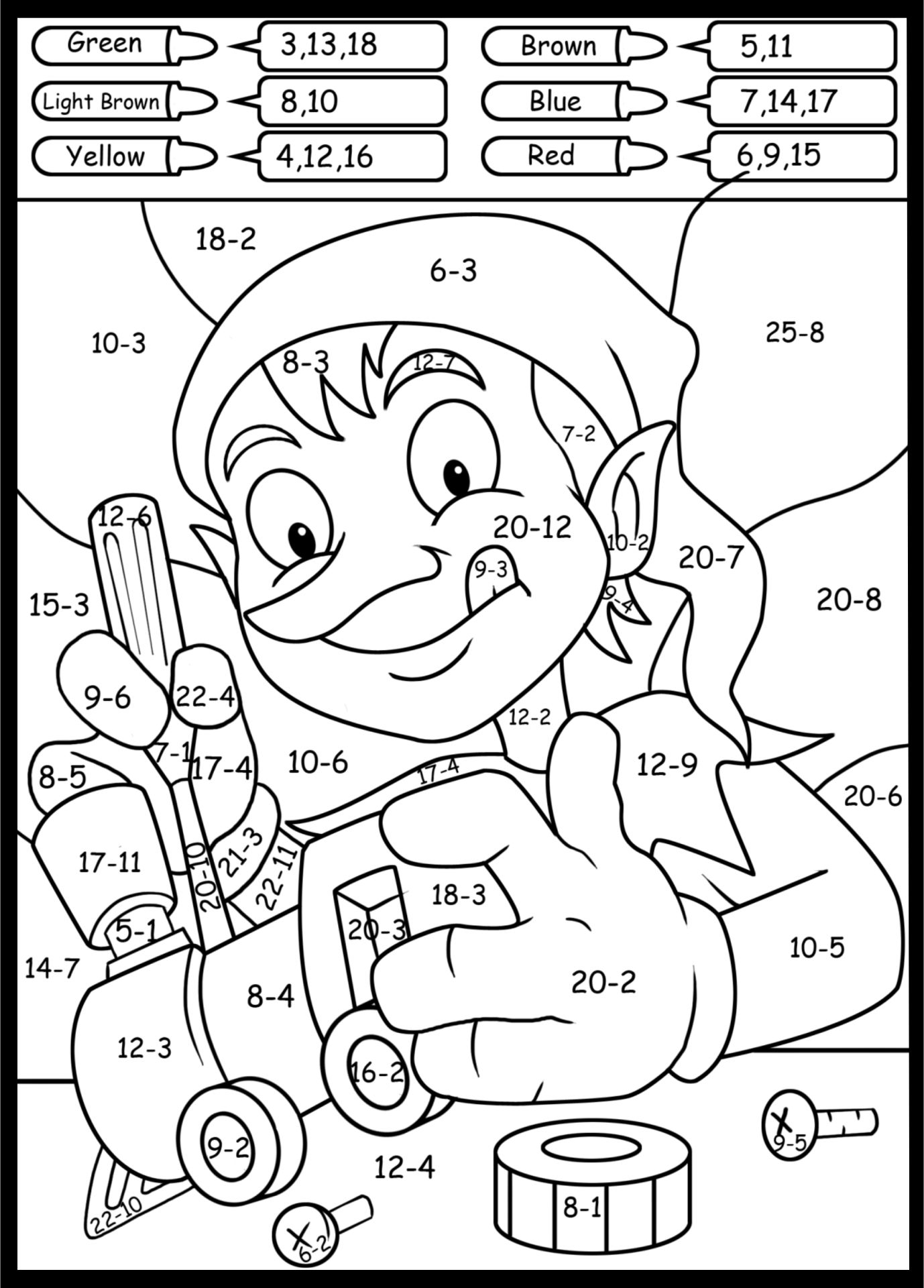 Halloween Maths Colouring Worksheets
