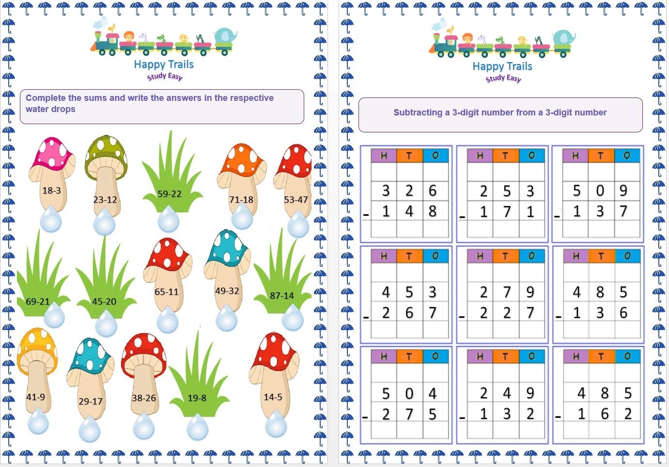 Happy Trails Maths Worksheets For Class 2 For 1st Term Grade 2 Loose Leaf Worksheets Workbook Loose Leaf Happy Trails Loose Leaf Happy Trails Happy Trails Amazon in Books
