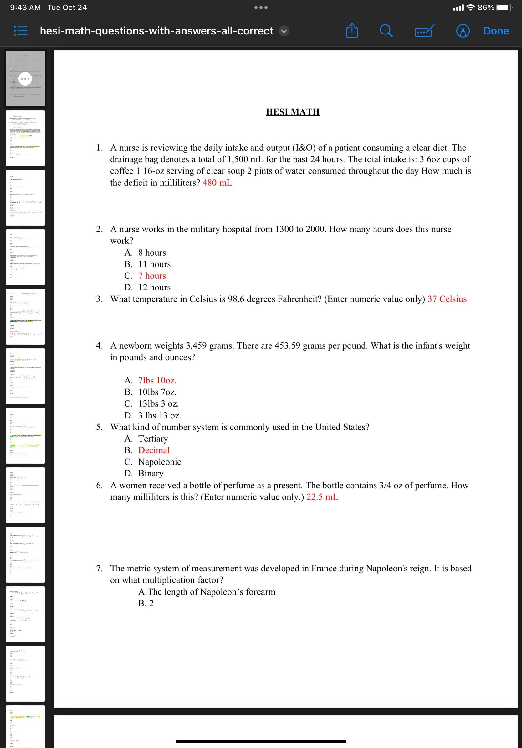 HESI A2 Math Study Guide