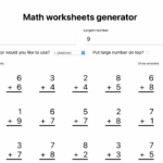 Math Worksheet Creator