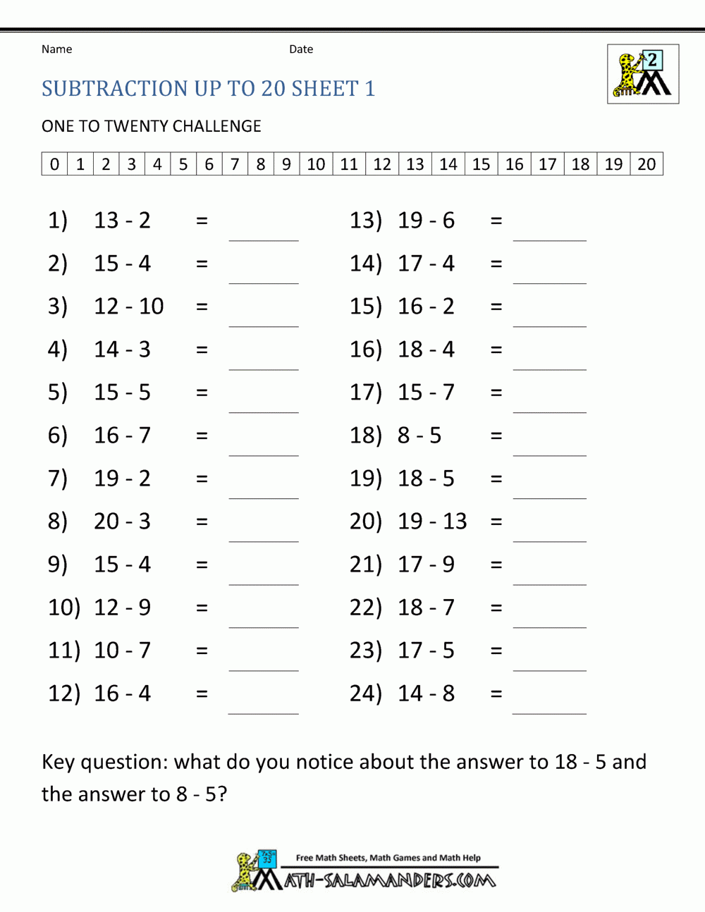 Https www math salamanders image files 2nd grade math practice subtraction to 20 1 gif