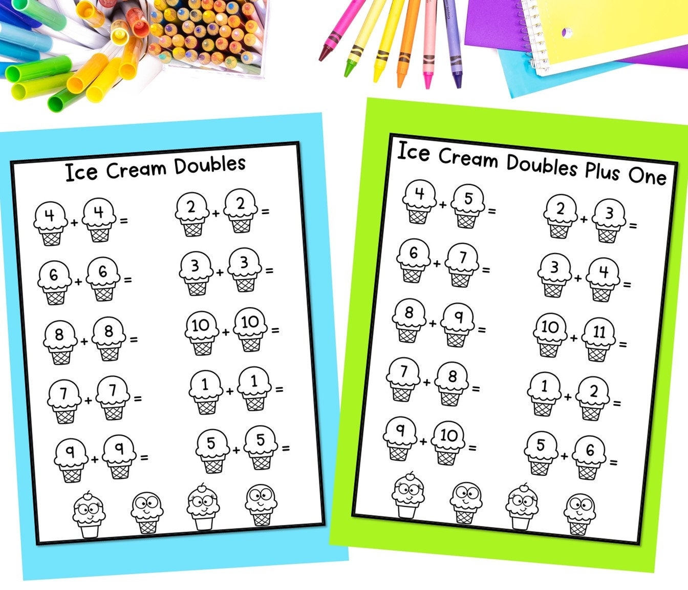 Doubles Math Worksheets