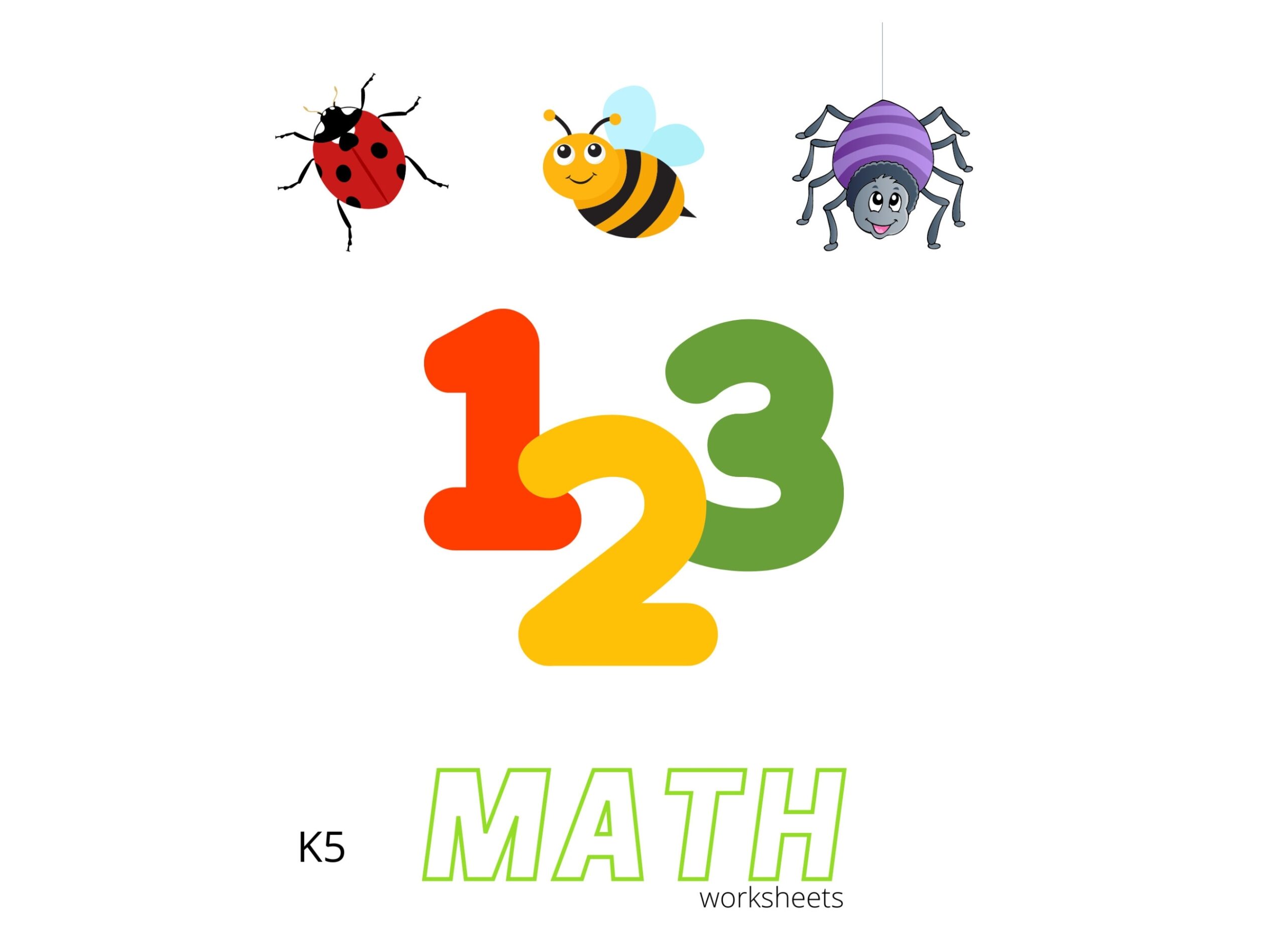 KINDERGARTEN Math Book Addition Counting Subtraction K5 Learning 