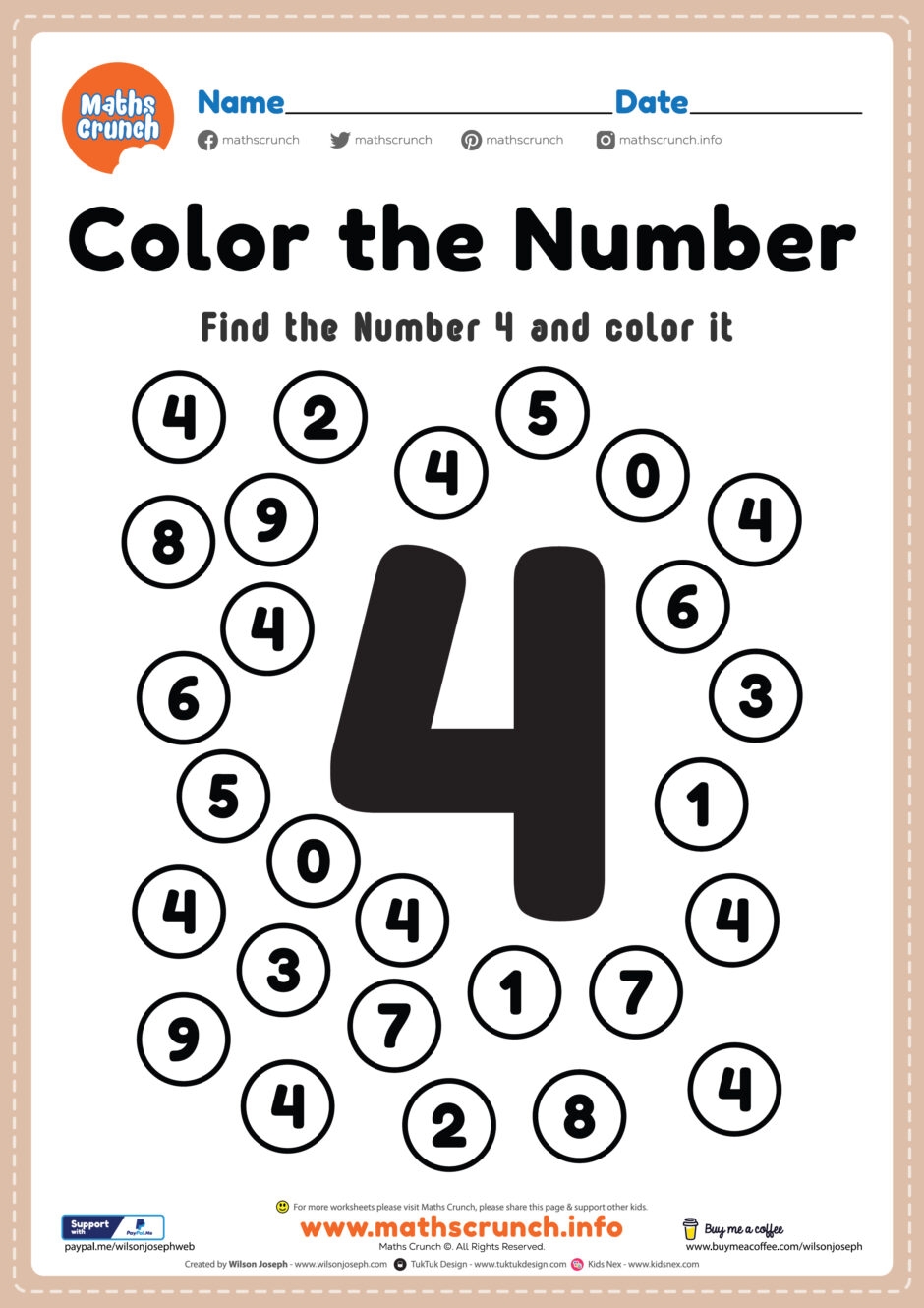 Math Worksheets For Kindergarten