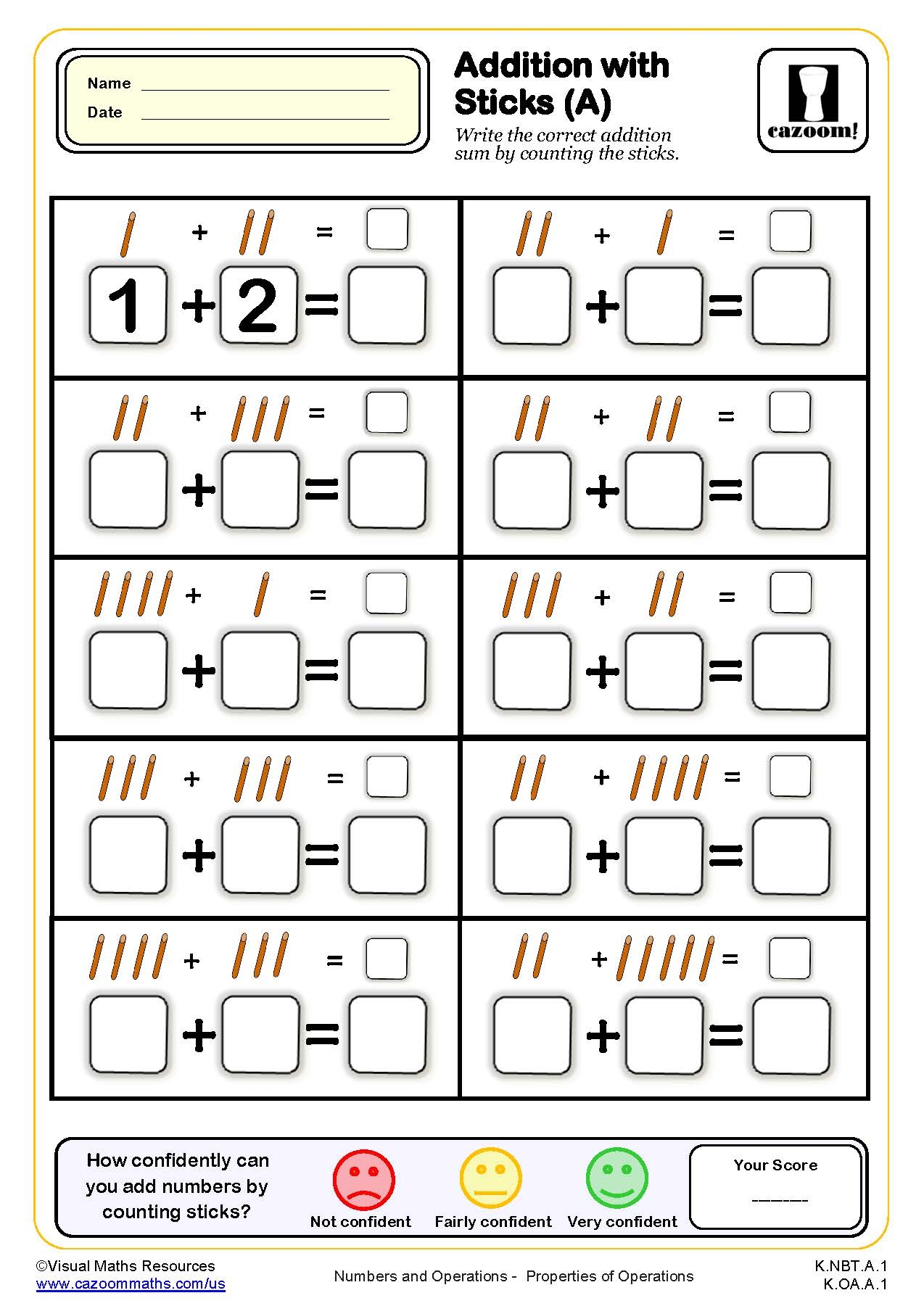 Math Worksheets Kindergarten