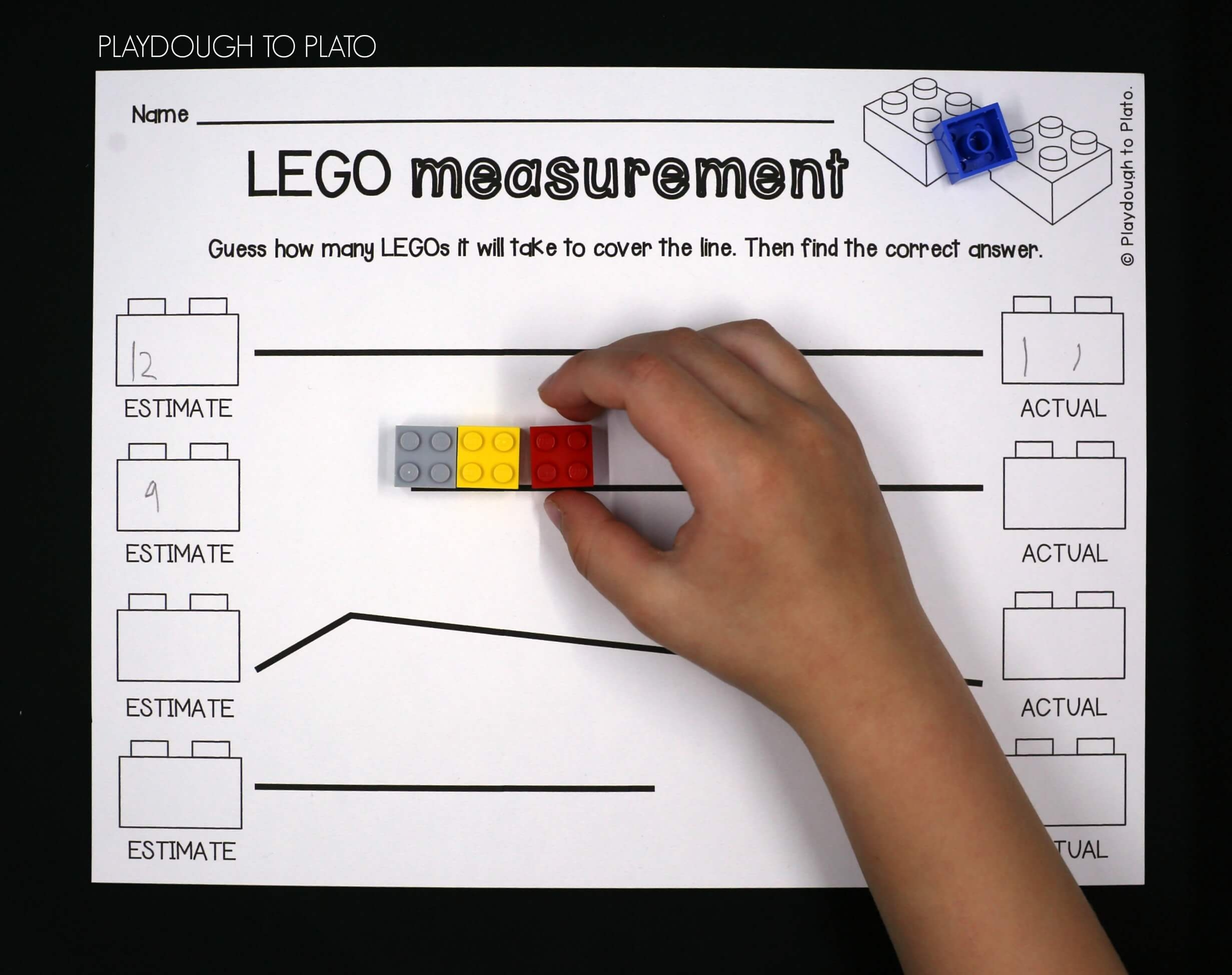 LEGO Measurement Playdough To Plato