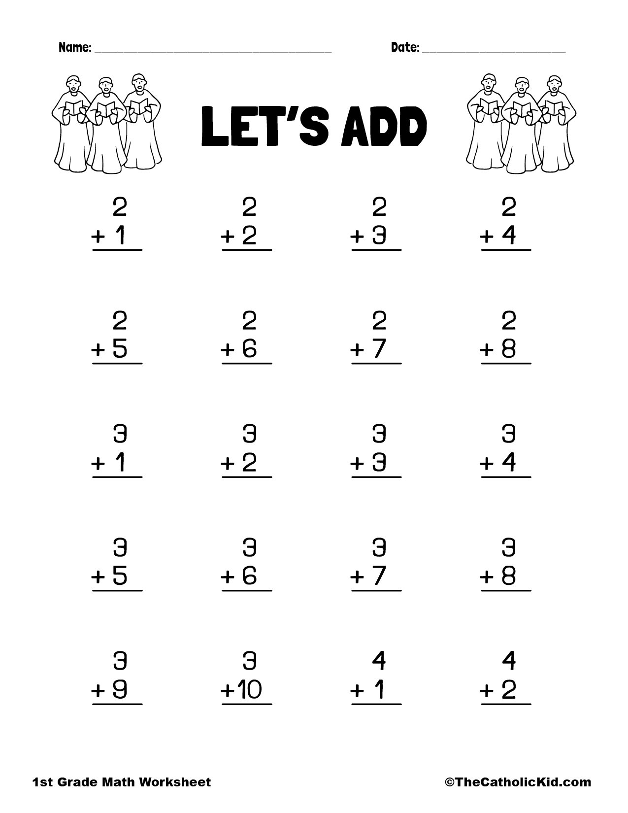 1st Grade Math Worksheets Free