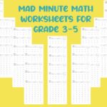 Math Mad Minute Worksheets