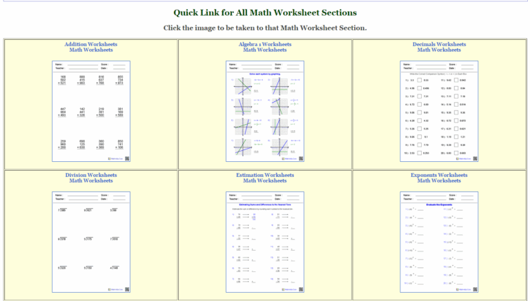 Math Aids Worksheets Teachezwell Blog