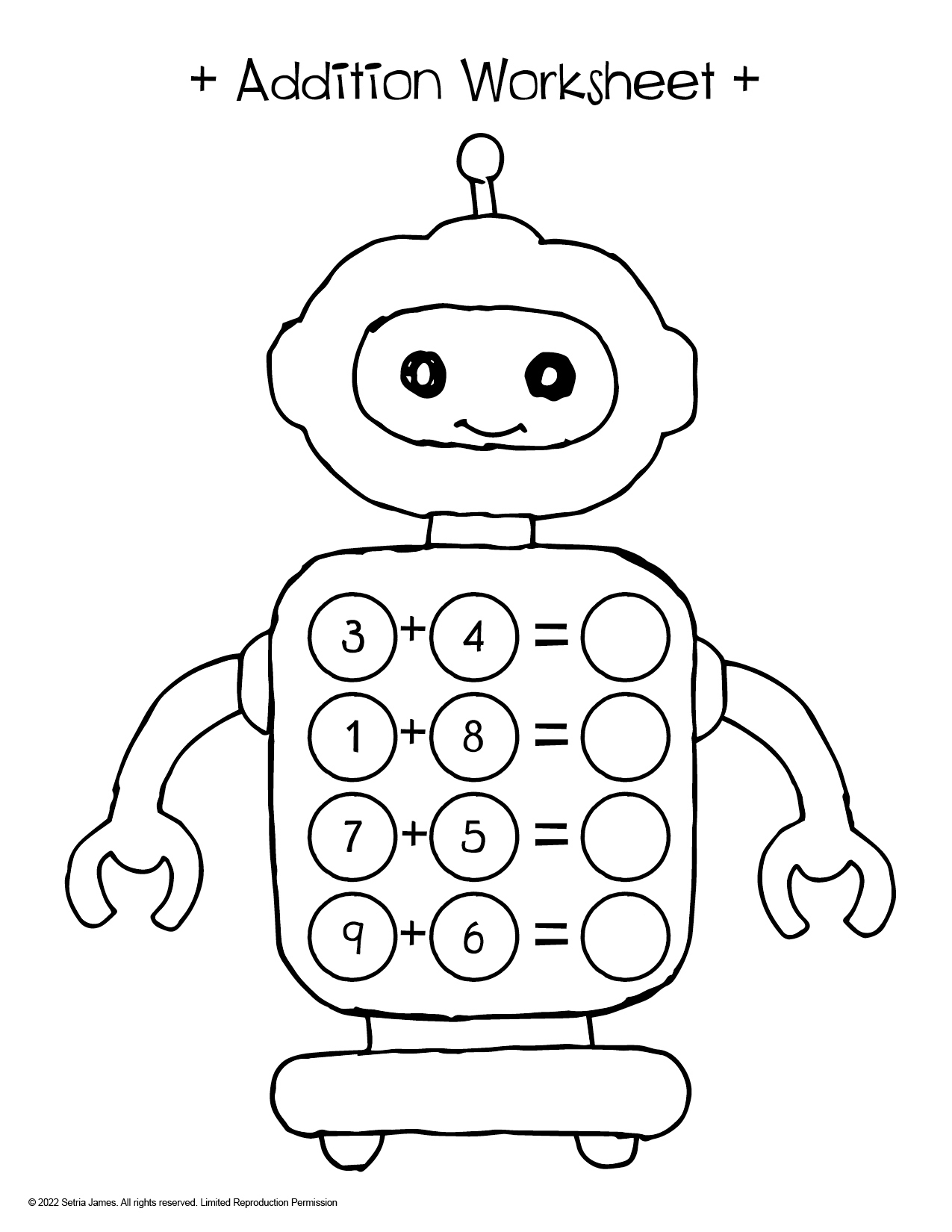 Fun Math Coloring Worksheets