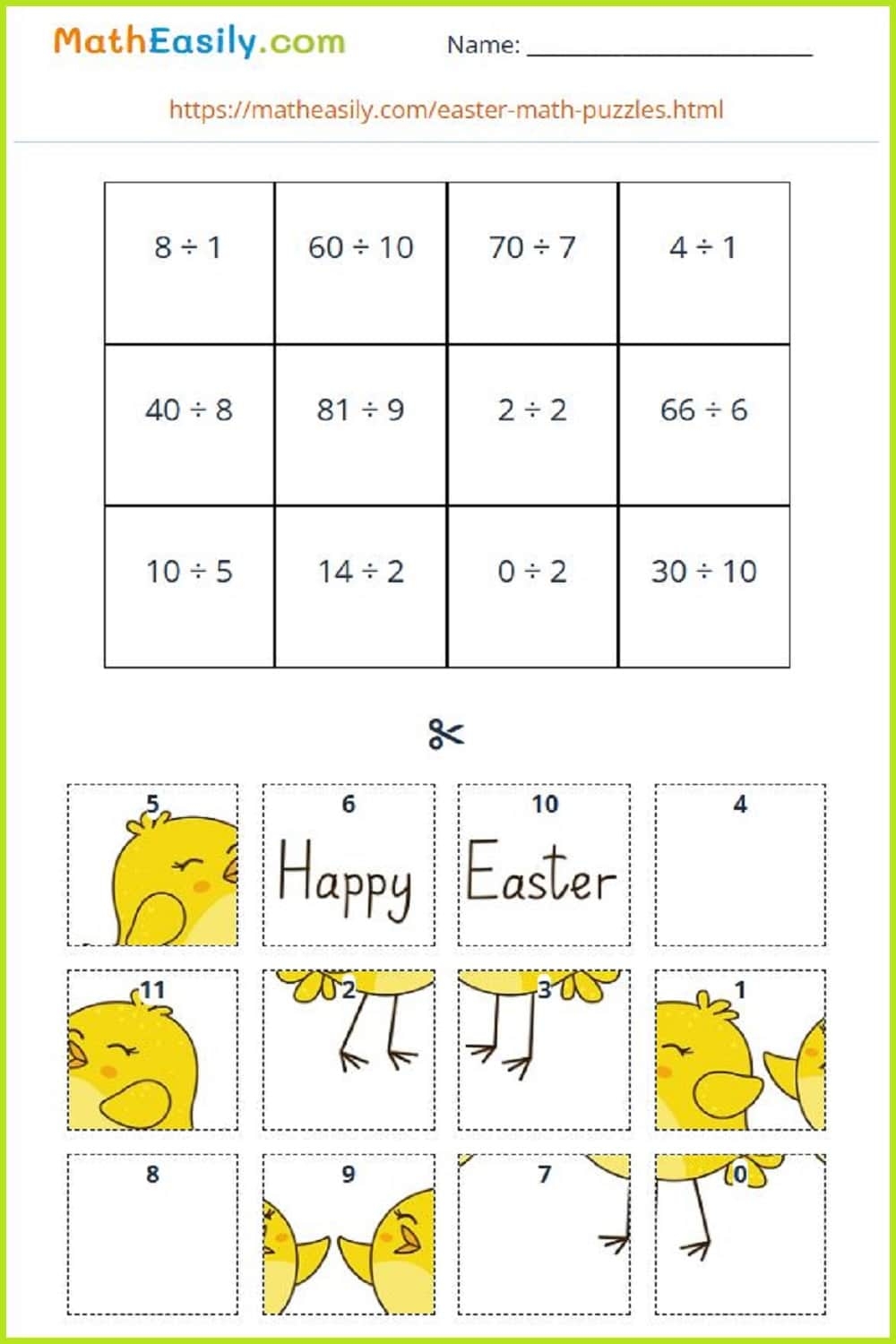 Easter Maths Worksheets