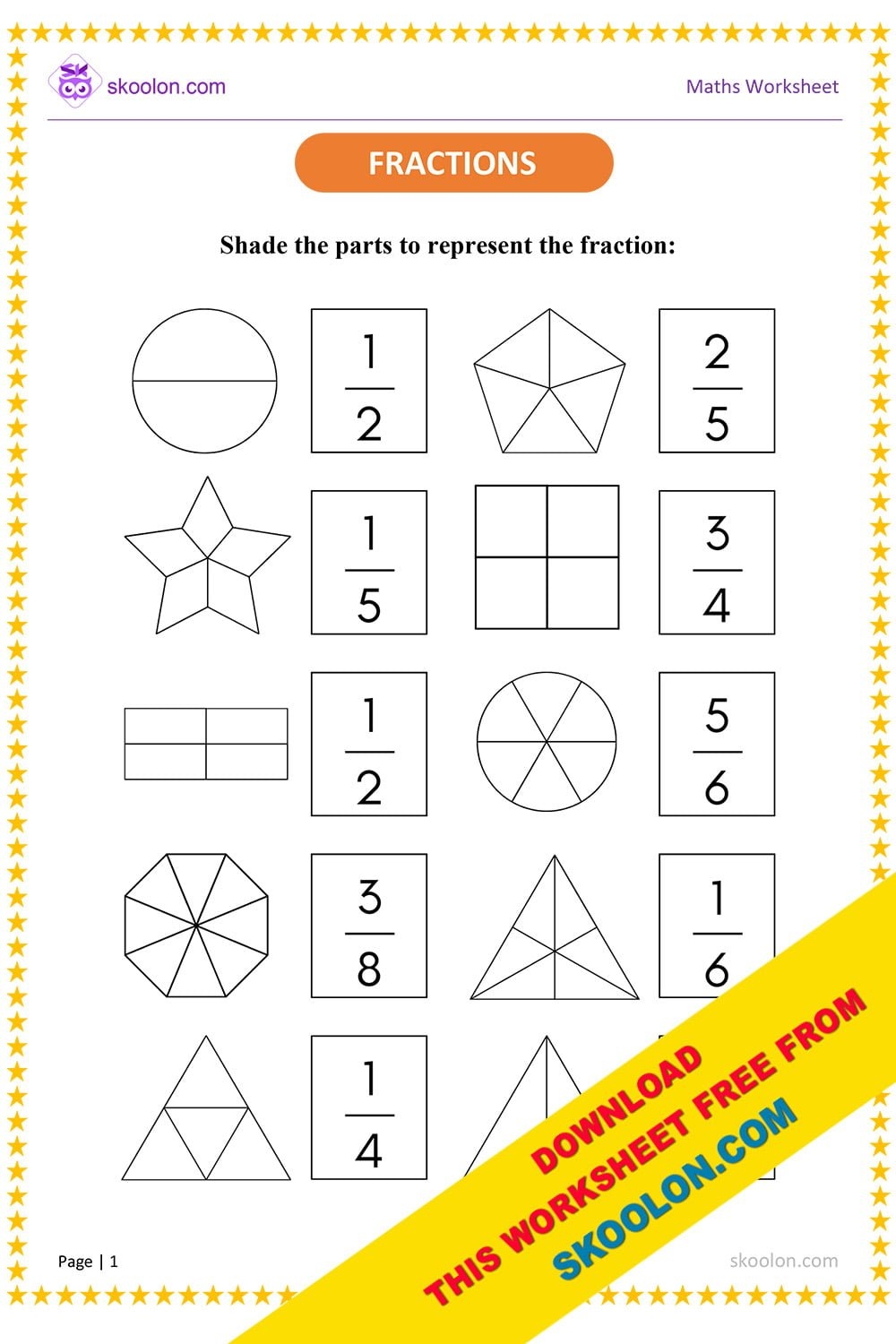 Math Fraction Worksheets