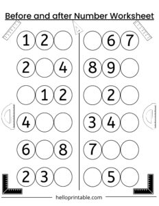 Preschool Kindergarten Math Worksheets