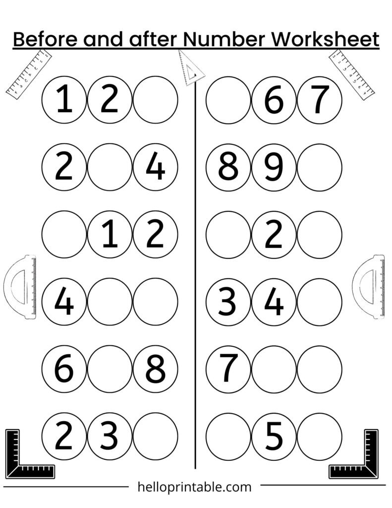 Pre Kindergarten Math Worksheets