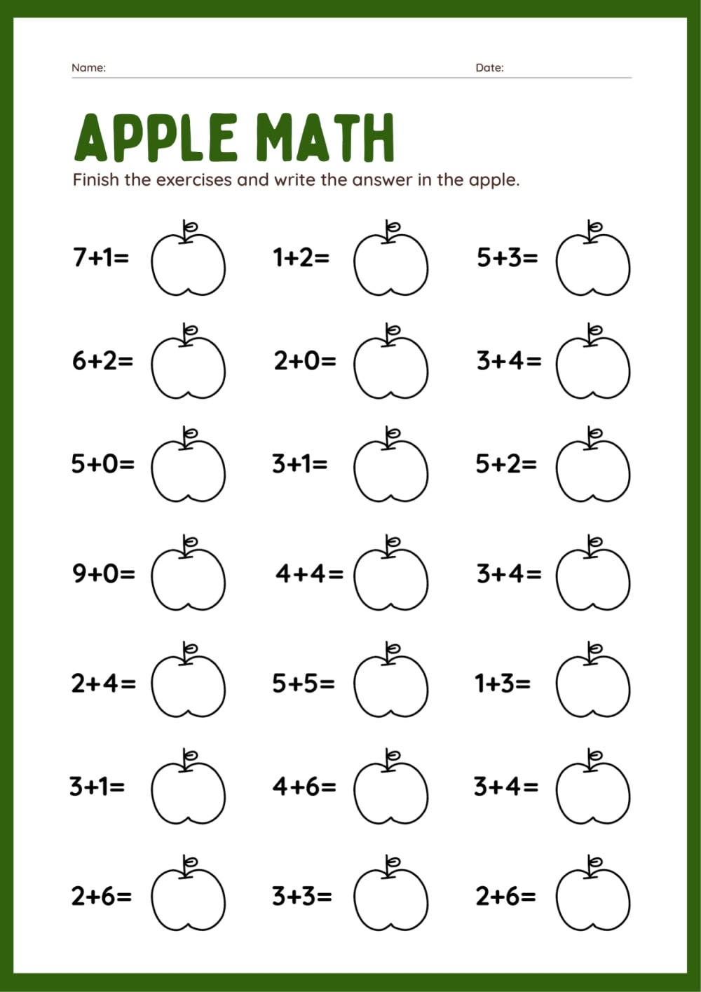 Math Worksheets For Kids Upwork