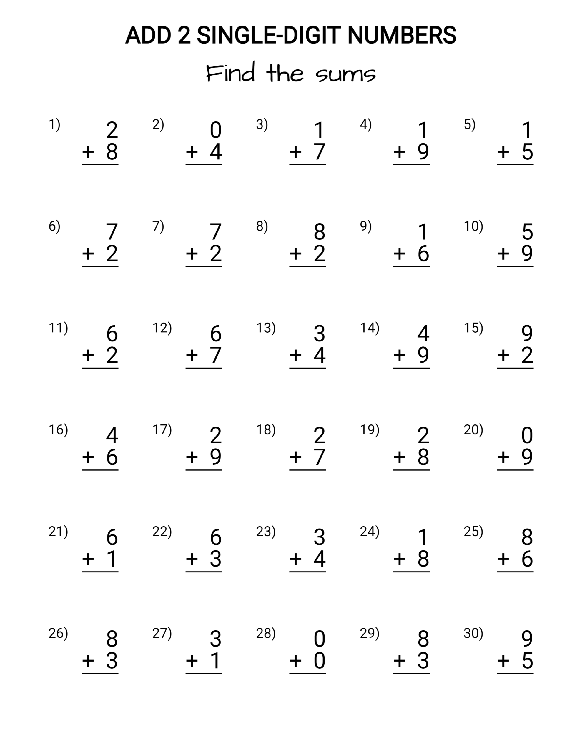 Math Worksheet Creator