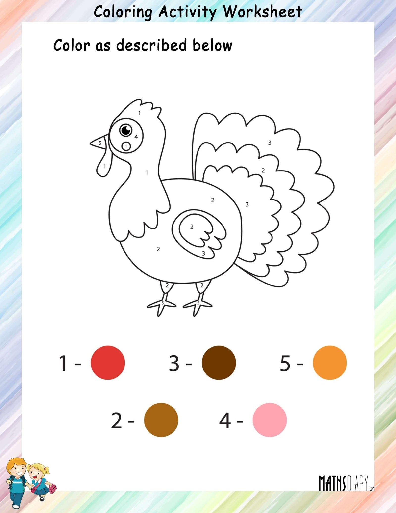 Math Coloring Worksheet