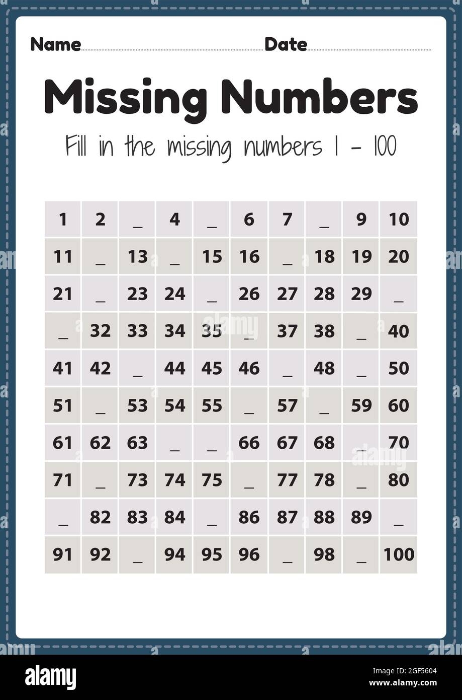 Pre School Math Worksheet