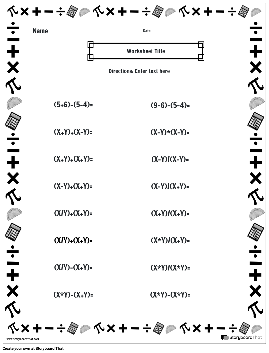 Mixed Operations Worksheets Free U0026 Printable