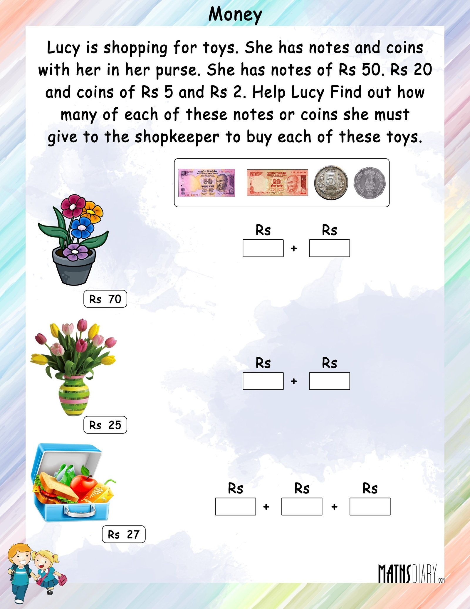 Math Currency Worksheets