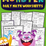Monster Math Worksheets