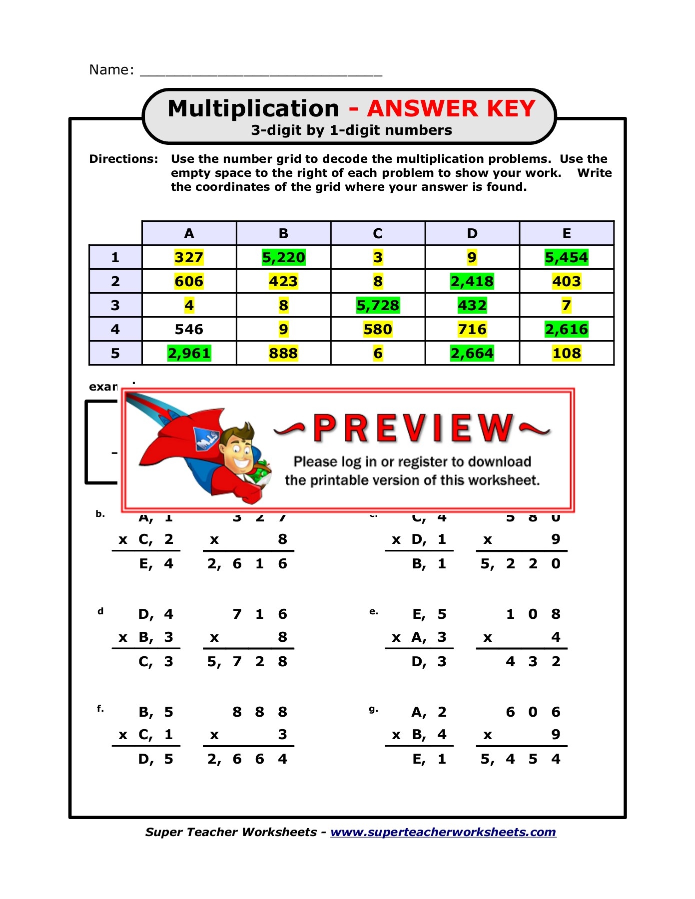 Multiplication Super Teacher Worksheets Flip EBook Pages 1 3 