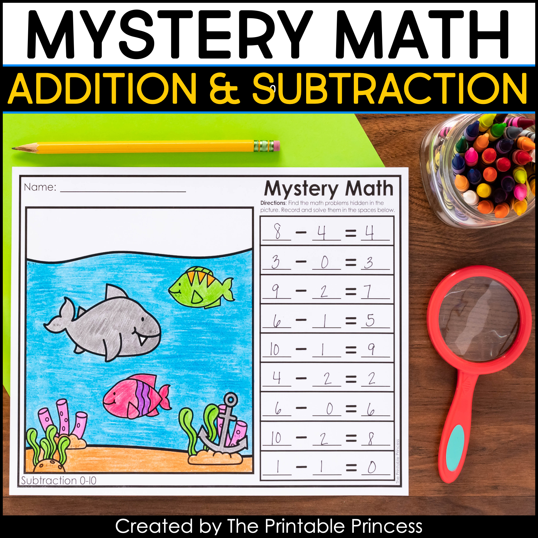 Mystery Math Worksheets