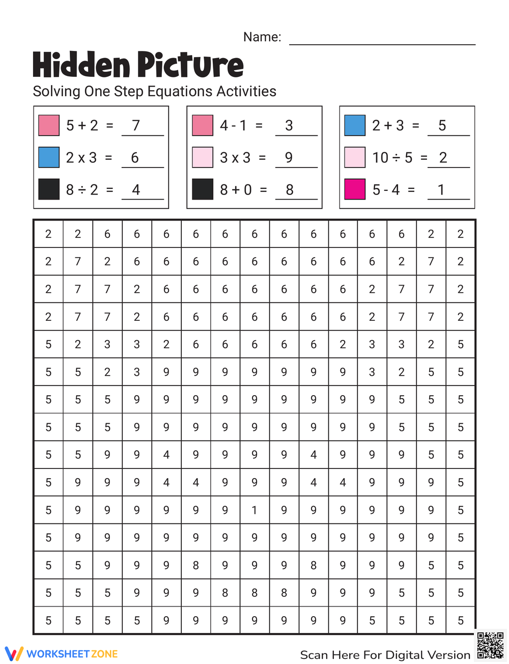 Mystery Picture Worksheets 2025