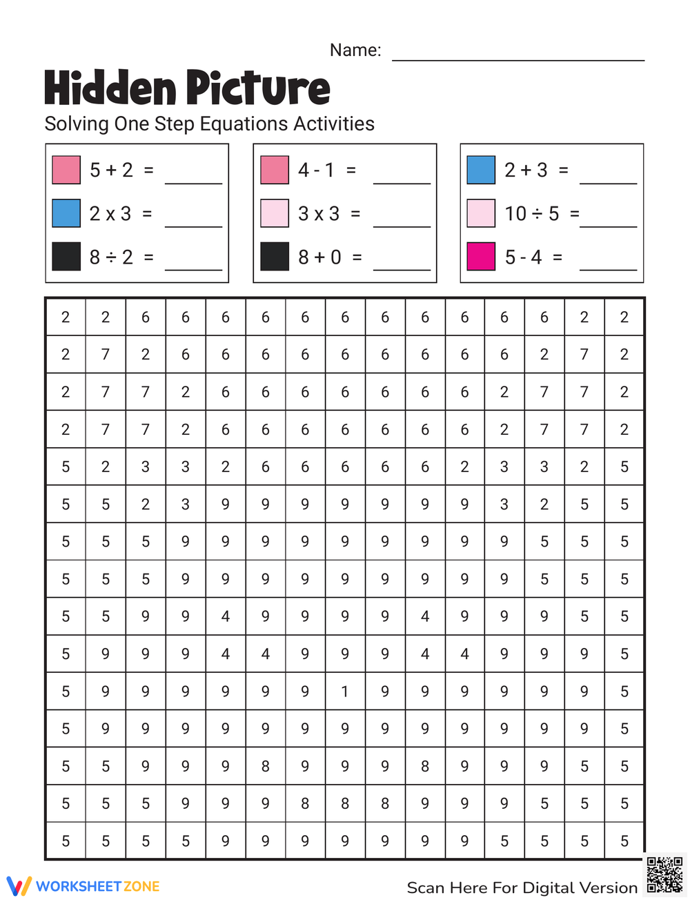 Mystery Picture Worksheets 2025