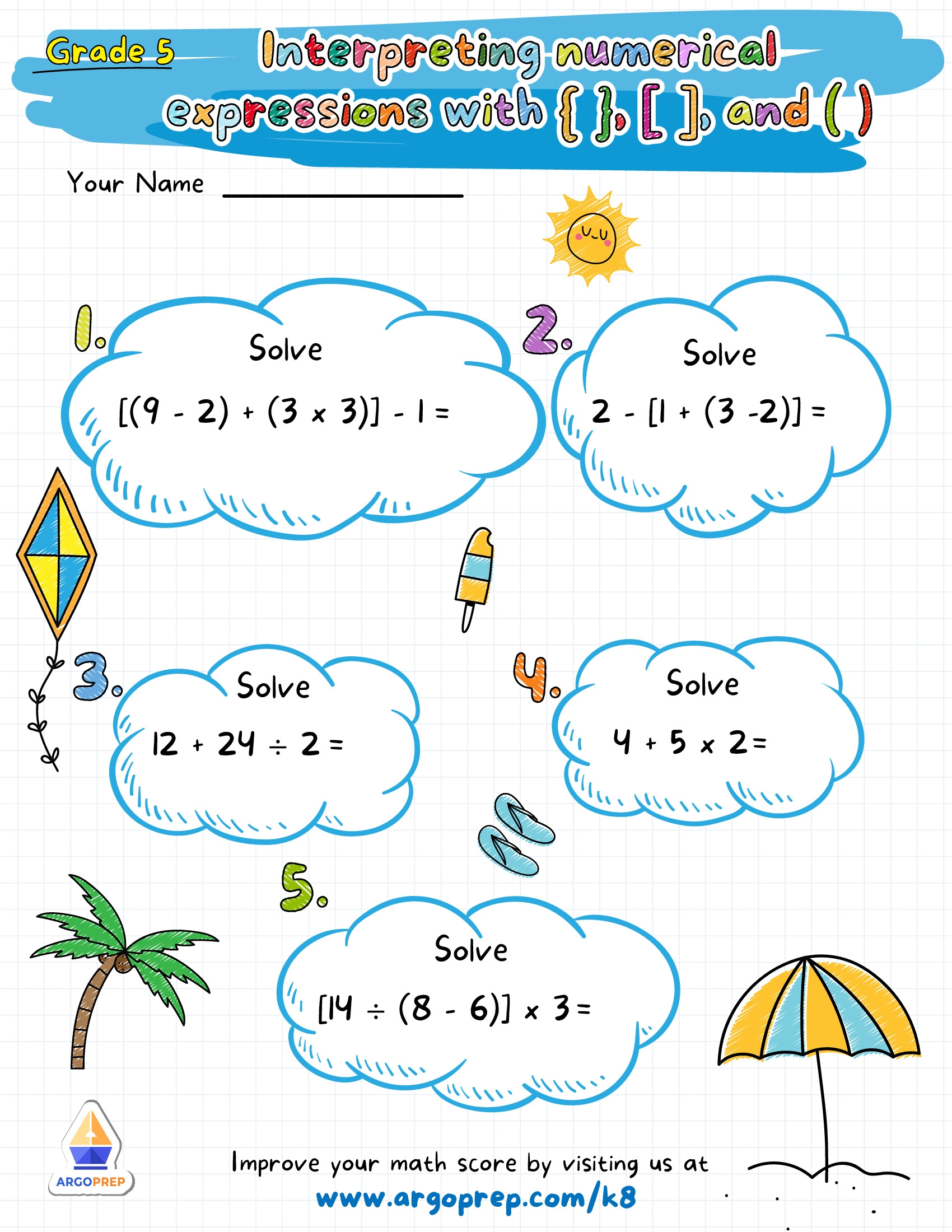 Math Worksheets Algebra