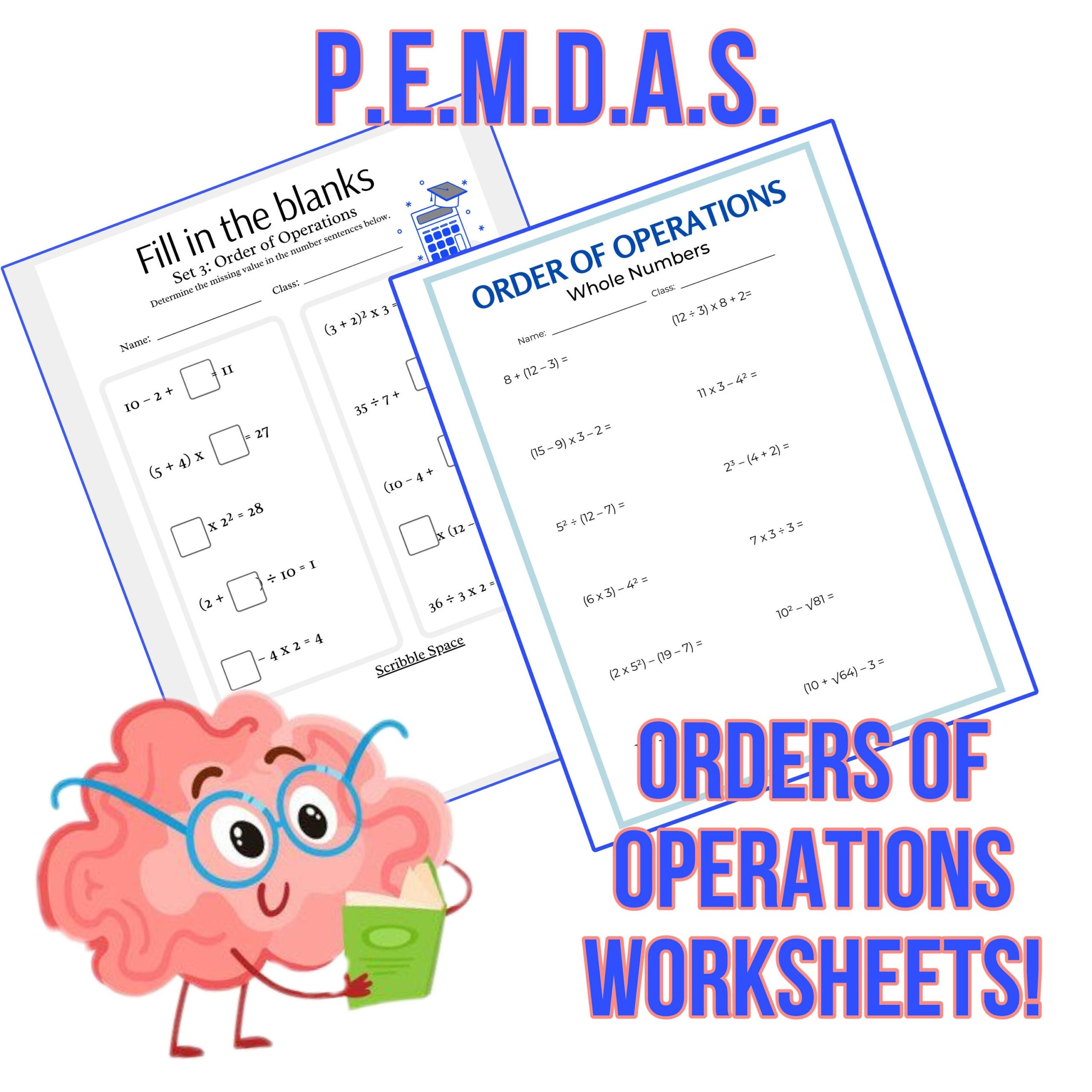 Math Pemdas Worksheets