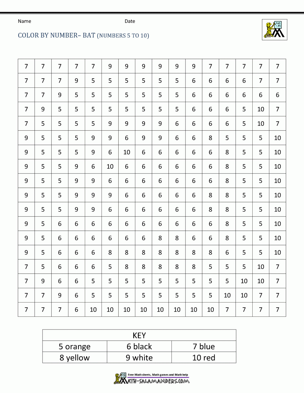 Our Halloween Color By Number Worksheets 