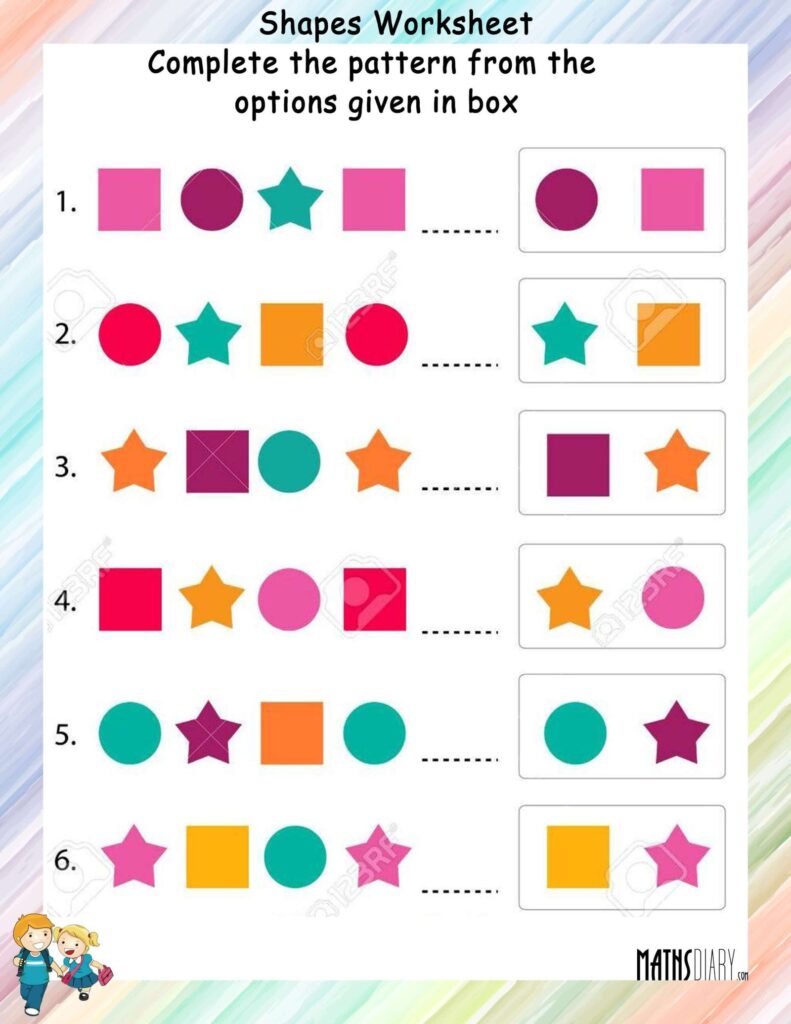 Math Patterns Worksheets