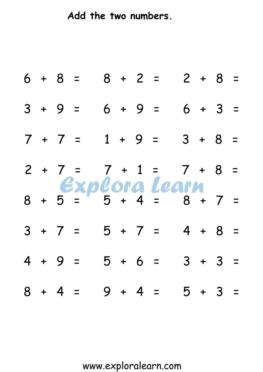 Picture Addition Count Addition And Simple Addition Worksheets 