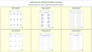 Math Worksheets Math Aids
