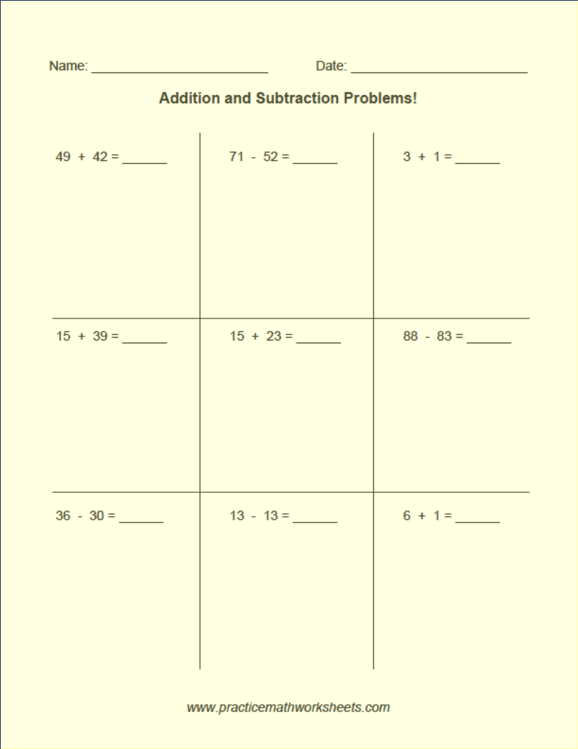 Practice Math Worksheets Generator Worksheets Library