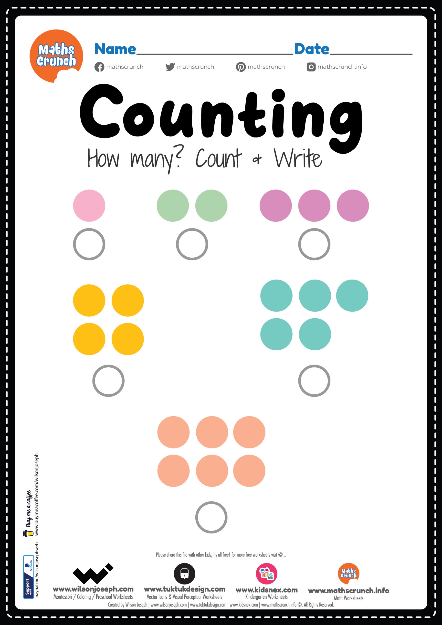 Toddler Math Worksheets