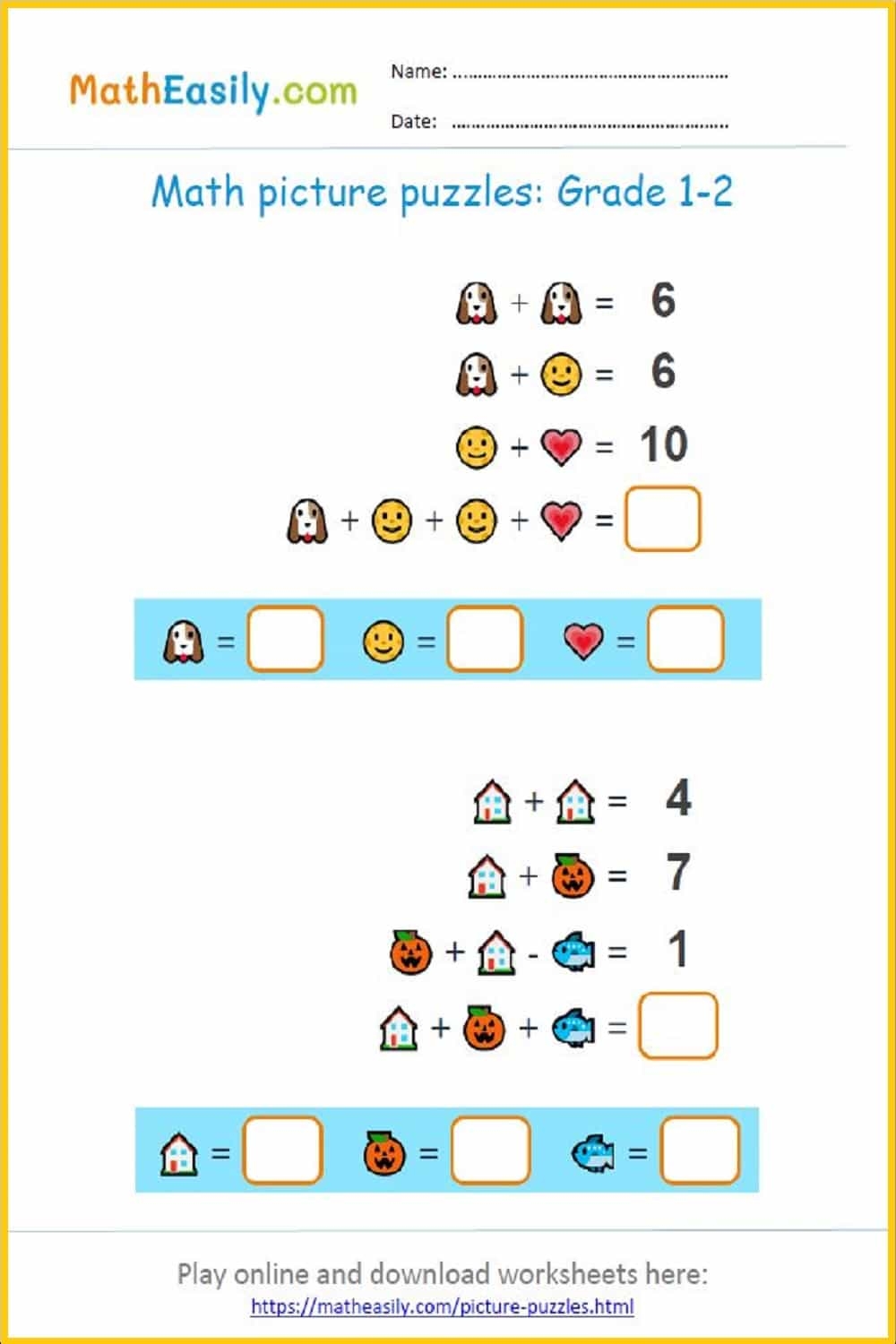 Printable 2nd Grade Math Worksheets PDF Free Download