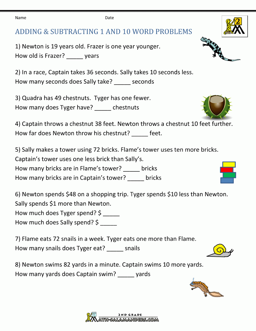 Math Addition Subtraction Worksheets