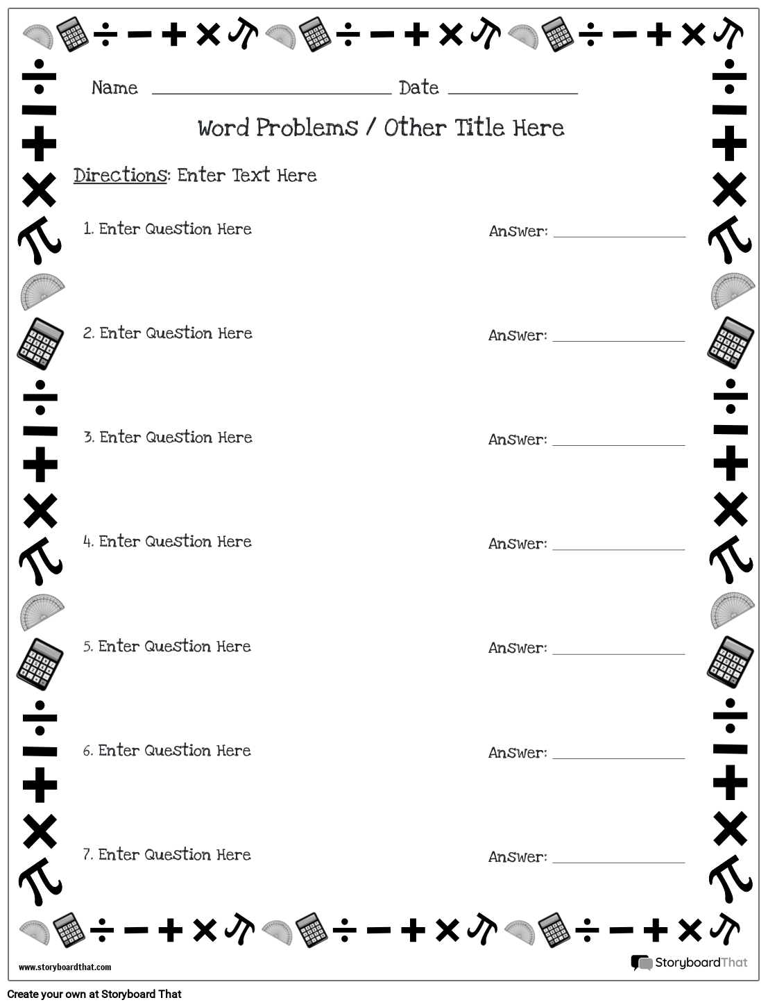 Problem Solving Worksheets Free Printable Templates