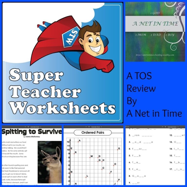 Review Super Teacher Worksheets A Net In Time Schooling