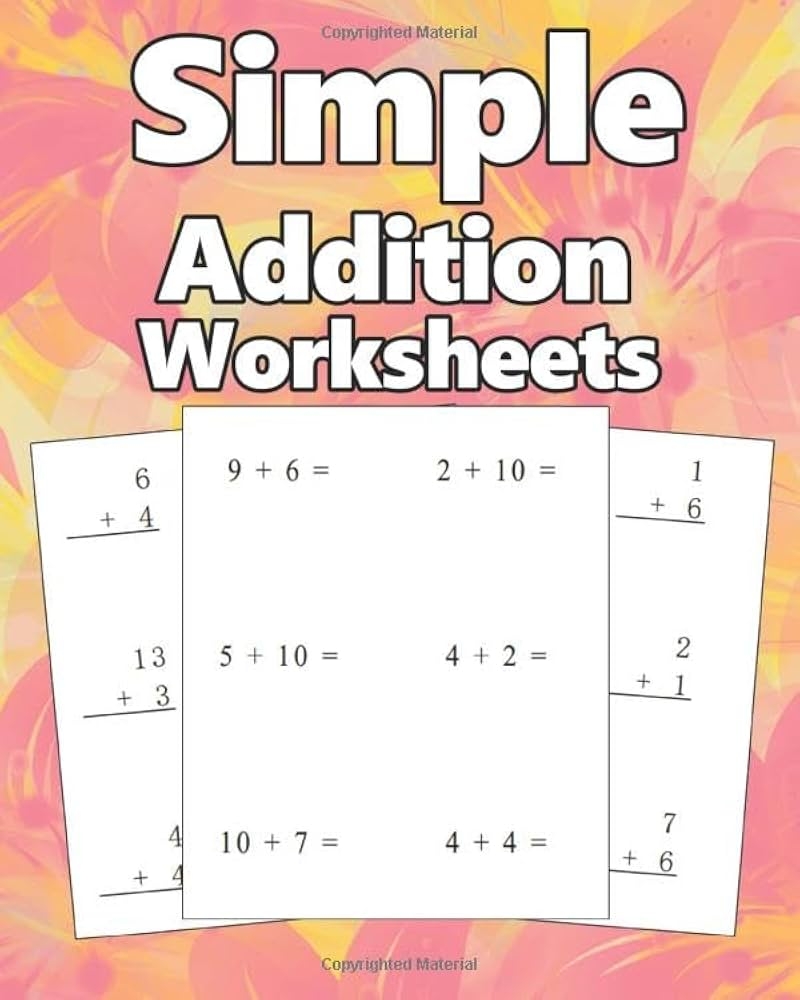 Math Worksheets Simple Addition