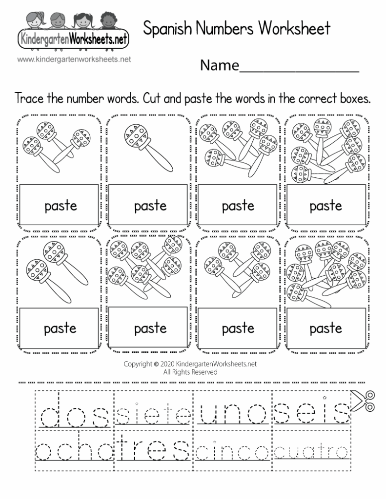 Math Worksheets Spanish