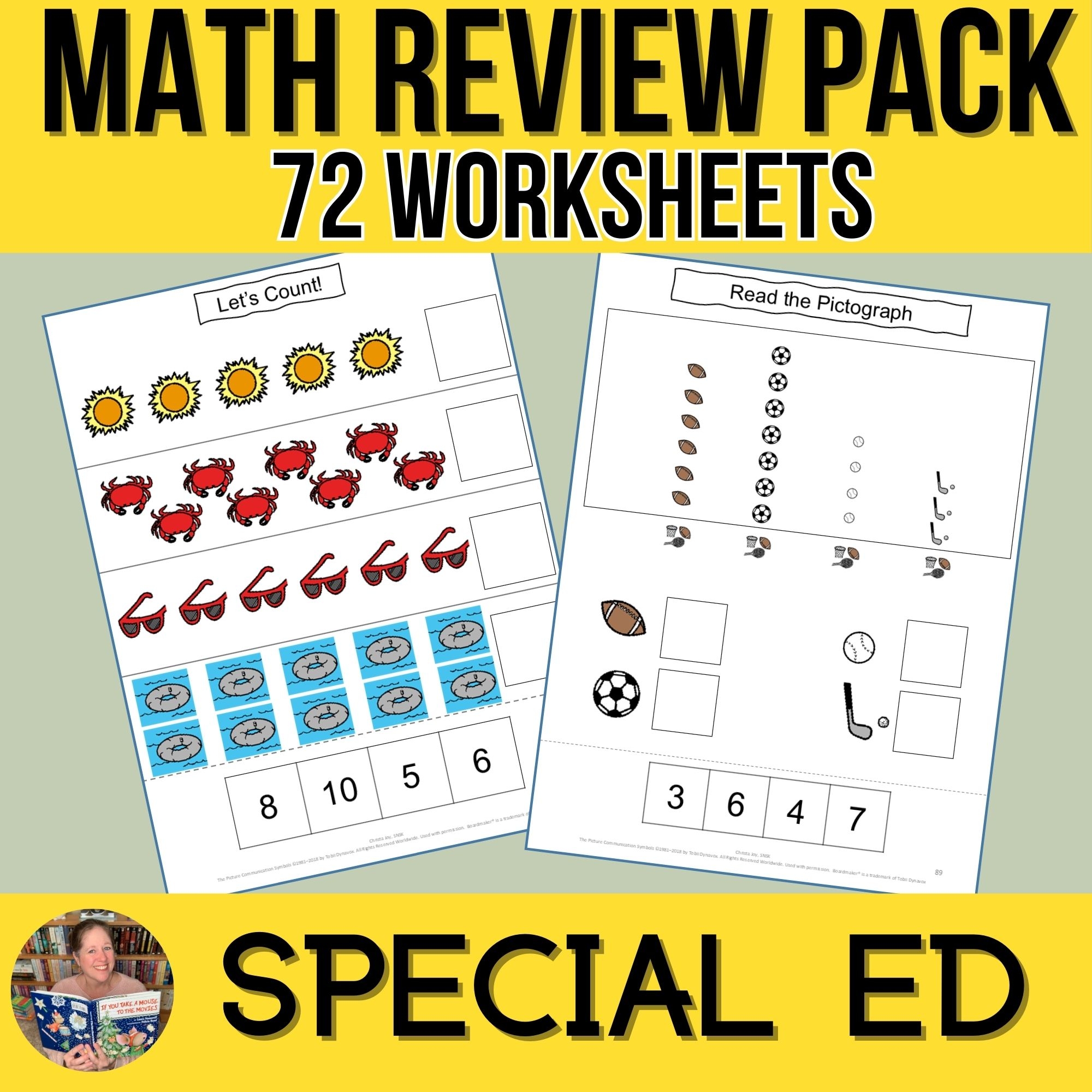 Special Education Math Summer Packet Summer ESY Special Ed Summer Math Challenge Special Needs For Special Kids