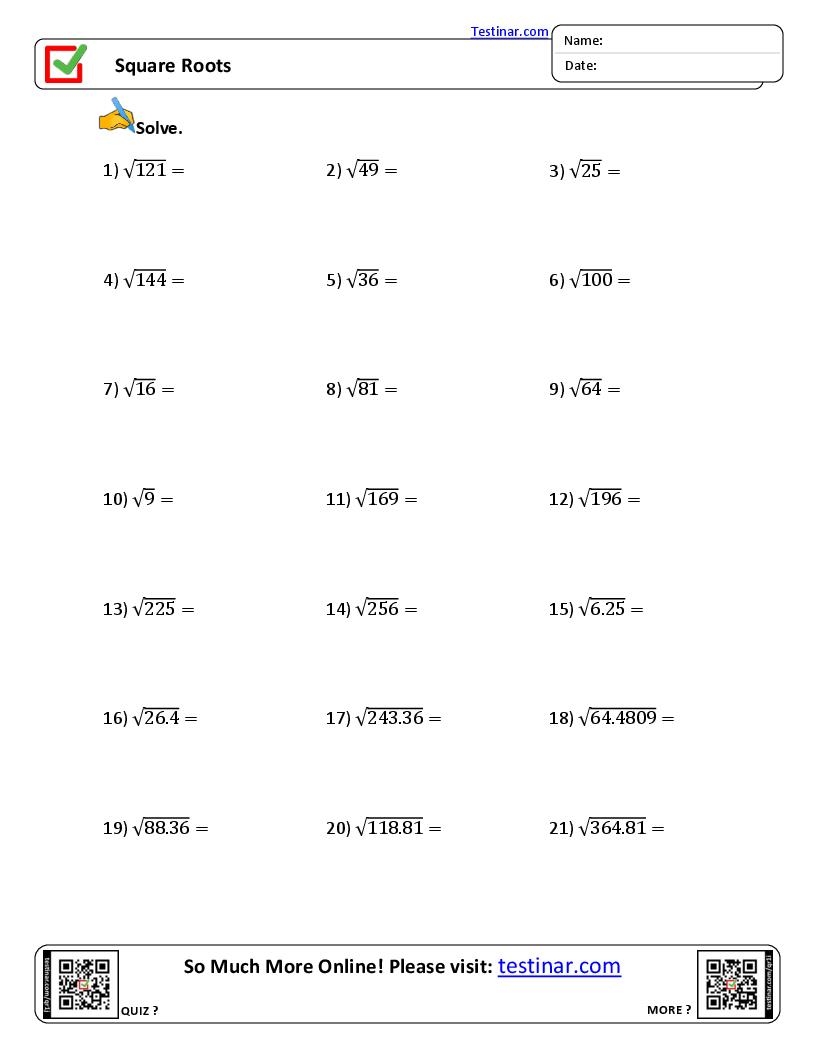 Asvab Math Practice Worksheets