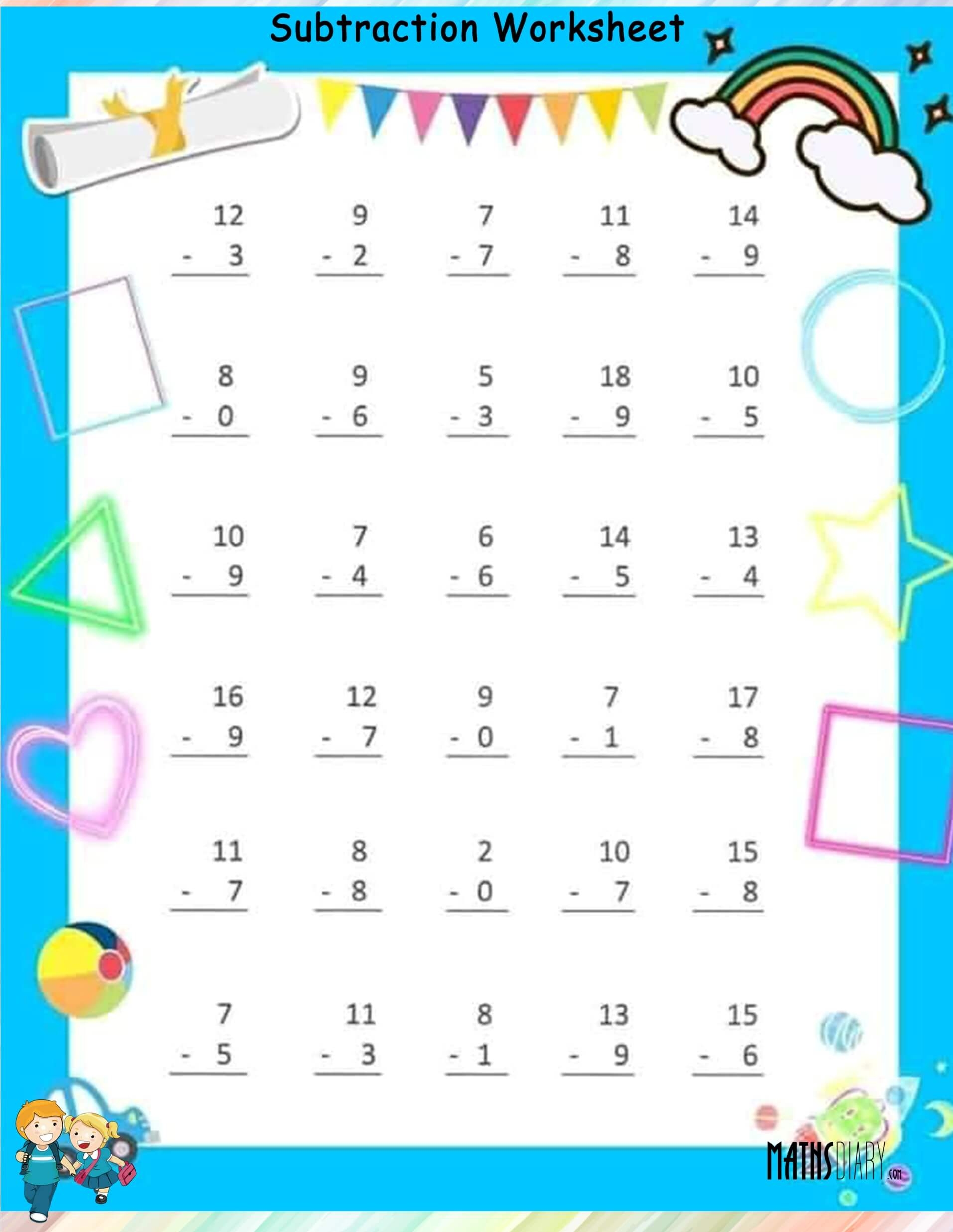 Subtraction Math Worksheets