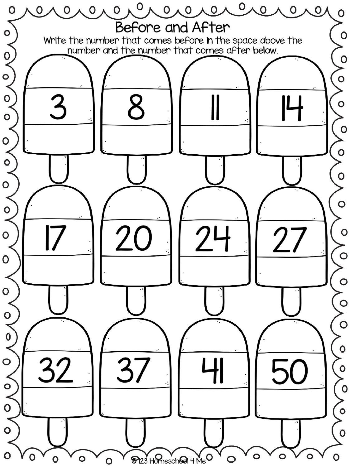 Summer Math Worksheets